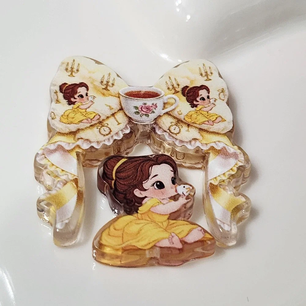 Princess Bow Beads Acrylic Beaded Pen Jewelry Making Crafts Charms Keychain